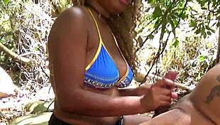 Wow, Don Whoe gets sloppy head from Nina Rivera by the river!