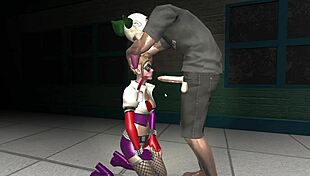 Harley Quinn's Deepthroat and Facial in 3D Hentai