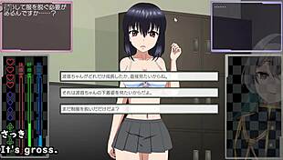 i toyed that crossdressing girl with big tits in the anime hentai game.