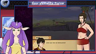 training the four elements in avatar game part 32