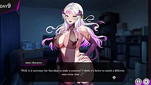 Succubus Aria titty fucks and gets doggystyle banged in part two