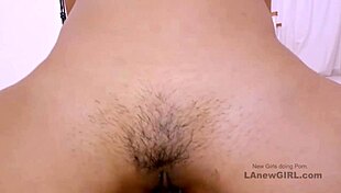 Asian Blonde Turns Slutty During Photoshoot Casting with Cum Swallow