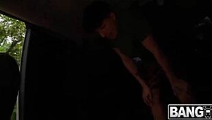 Essie gotback bent over on bus for ethan seeks