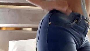 check out this sexy latina's big ass in a tiny thong.