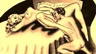 vintage erotic drawings of hentai cartoon interracial scenes