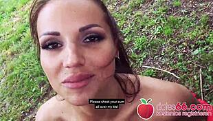 Pov pickups: sexy german student fucked outdoors in park - jolee love.