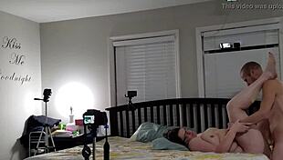 BBW Wife With Huge Natural Tits Fucked Hard And Cum On Belly.