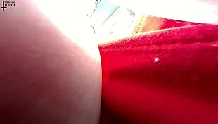 Unaware Giantess Hides Tiny Man in Her Massive Tits POV