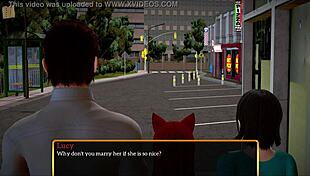 My New Family 315 Plays Game with Redhead in Scene