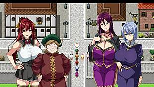 in this hentai party game, the busty girl gets betrayed and fucked