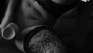 why does this busty milf masturbate her pussy with a dildo in sexy lingerie?