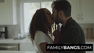 White Stepdad Surprises Black Stepdaughter With Cum On Her Mouth