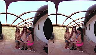 Intense Doggystyle Bent Over Three Amazing Pussies