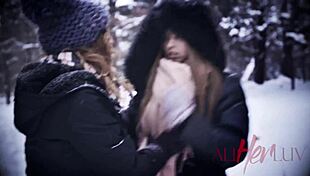 What Makes AllHerLuv's Snowballs with Silver Linings So Erotic for Brunette Milfs?