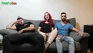 Threesome With Friend's Girlfriend In Doggystyle