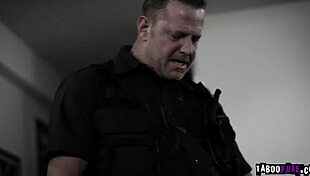 adria rae feels intense pleasure riding the cop's monster cock in a wild threesome