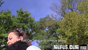 Show me your big tits in public pickup starring Sirale