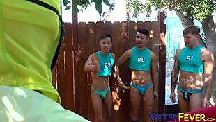 peterfever asian twinks breeding hard in gay orgy, big cocks vs tight asses