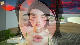 My New Family 315 Plays Game with Redhead in Scene