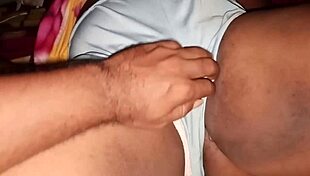 my stepfather caresses my FAT PUSSY in the house