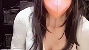 Beautiful Asian Ladyboy Masturbates While Streaming Anal Videos