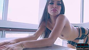 Wow! Goddess Anglina, the hot Russian bombshell, flaunts her stunning petite 18+ body!