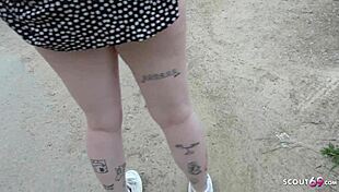 German Scout Picks Up Curvy Austrian Mona for Office Desk Fuck