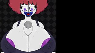 Beautiful clown Trixie has big natural tits and loves to fuck