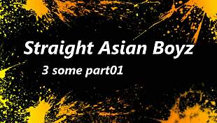 Straight Asian boys dive into threesome with big cocks