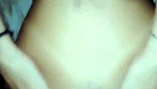 Voluptuous shemale seduces chubby white guy