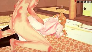 Leonardo da Vinci fucks naked Azur Lane