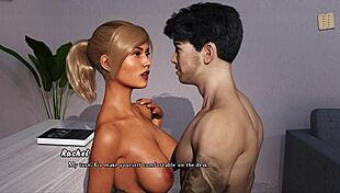 Bold Office Sex Scenes with Rachel and Emily, Big Cock Action