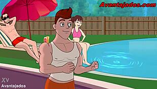 Hey, this gay Brazilian drawing features a well-endowed hetero guy