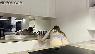 Fitness model stretches in yoga session with director's guidance