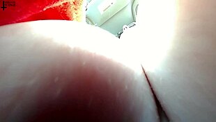 Unaware Giantess Hides Tiny Man in Her Massive Tits POV