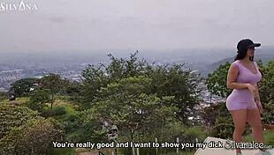 BBC Spies On Running Latina Milf