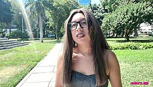 Bella jovencita approaches for donation, offered money for doggystyle sex with peruvian teen briella marquez