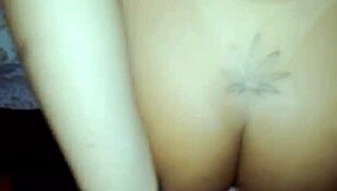 Voluptuous shemale seduces chubby white guy