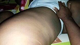 my stepfather caresses my FAT PUSSY in the house