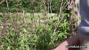 centerfold sucks cum load on face