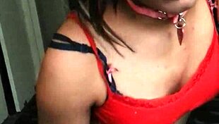 an amateur emo goth slut talks too much while sucking daddy's cock in submissive blowjob