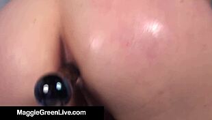 short haired maggie green performs a solo act for you