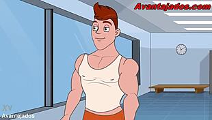 Hey, this gay Brazilian drawing features a well-endowed hetero guy