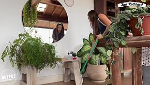 Anarothbardreal seduces her boss with toys, fingering her big clit and wet latina pussy, riding dildo passionately