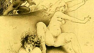 Vintage Illustration Evokes Erotic Emotions