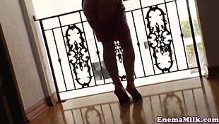 i squirted that enema babe over and it was so weird but hot, bending her over like that.