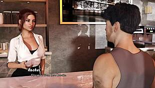 Bold Office Sex Scenes with Rachel and Emily, Big Cock Action