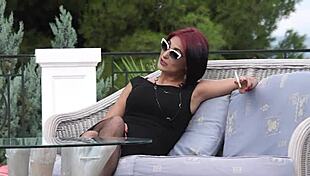 Sugarbabestv Greek MILF Busted Masturbating Monster Cock Orgasm