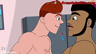 Hey, this gay Brazilian drawing features a well-endowed hetero guy