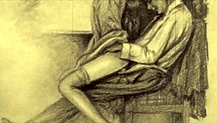 Vintage Illustration Evokes Erotic Emotions